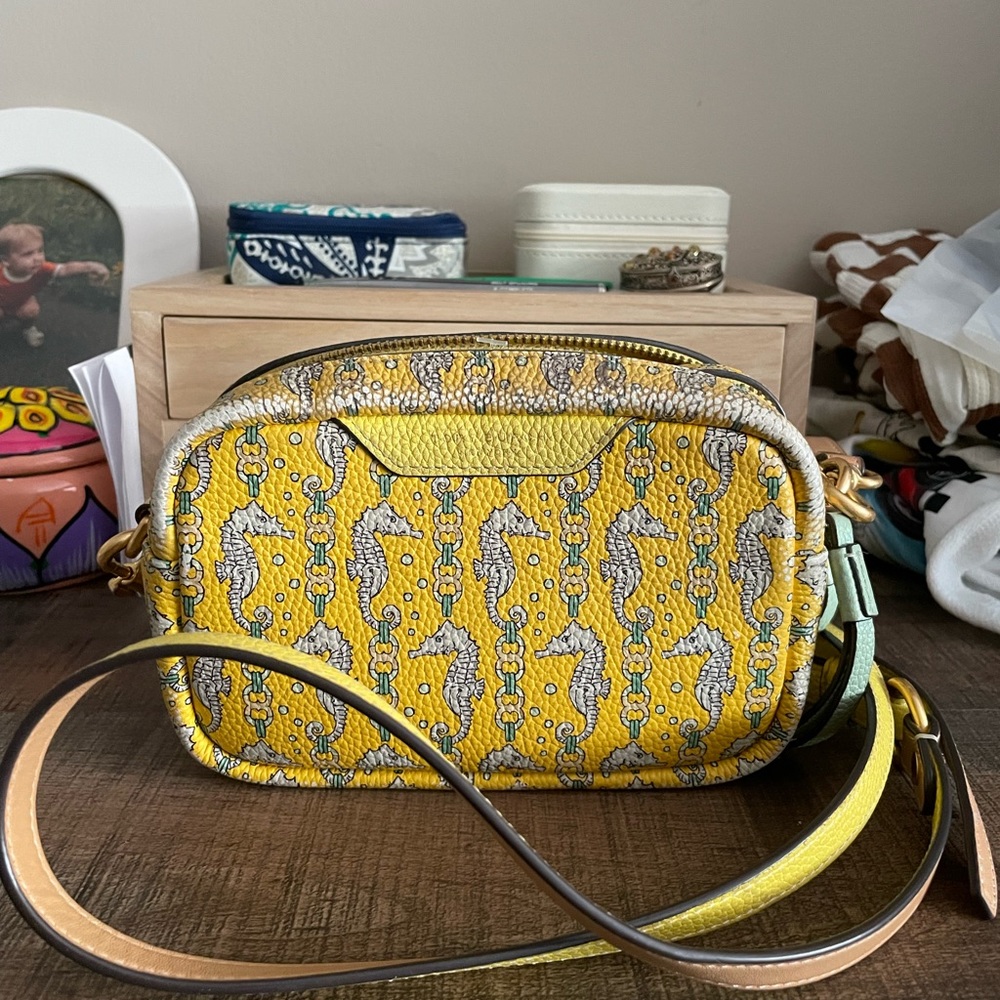 Tory Burch Mini Bombe Perry Yellow Seahorse